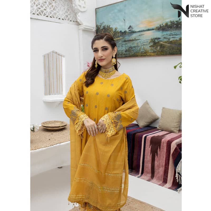 Luxury Embroidered MALKA Vol 09 D#01 - Nishat Creative Store