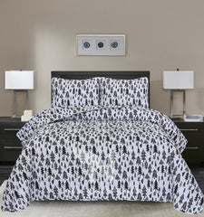 Quilted Bed Spread 3 PCS Design Code 107 - Nishat Creative Store