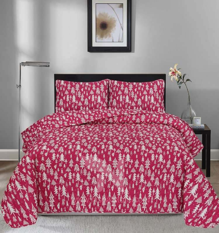 Quilted Bed Spread 3 PCS Design Code 109 - Nishat Creative Store