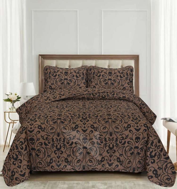 Quilted Bed Spread 3 PCS Design Code 112 - Nishat Creative Store