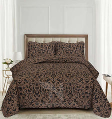 Quilted Bed Spread 3 PCS Design Code 112 - Nishat Creative Store