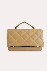 Quilted Shoulder Bag With Chain Strap Cross Body