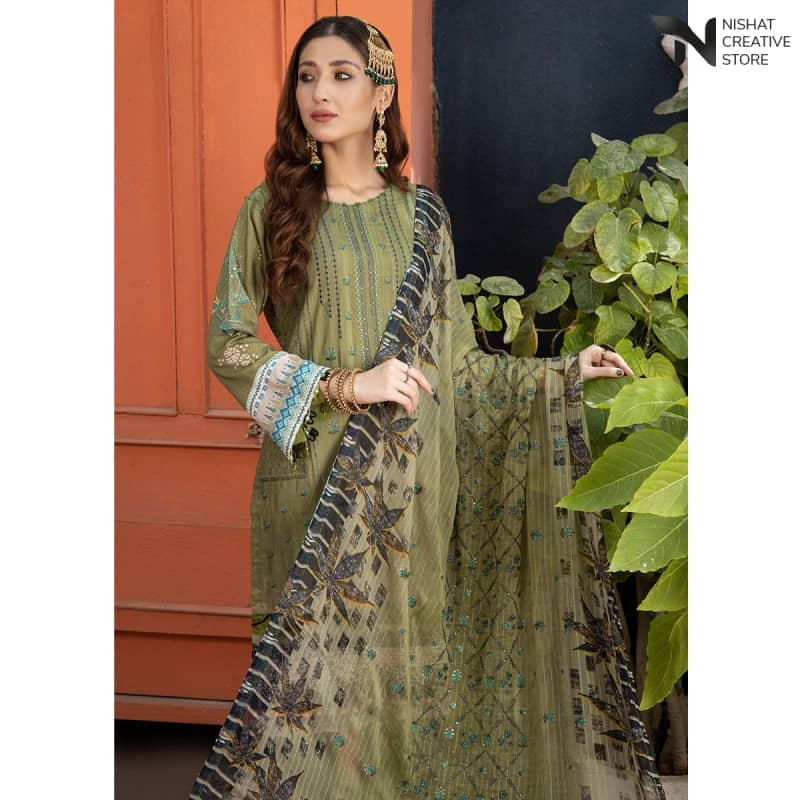 SEQUINS Embroidered JAAL MI Vol 011 '23 D#05 - Nishat Creative Store