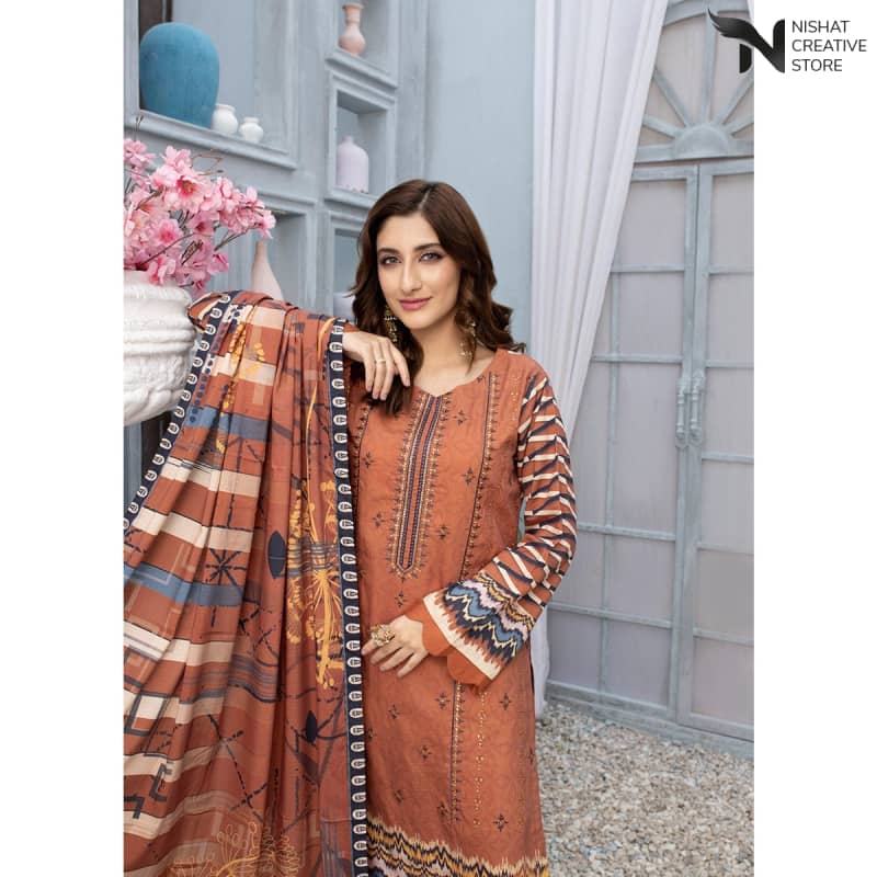 Sequins Embroidered KOMH Vol 020 ,23 D# 02 - Nishat Creative Store