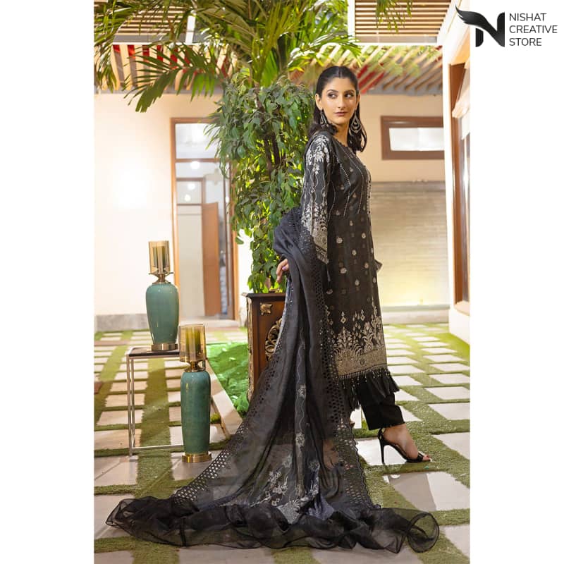 Sequins Embroidered Viscose M - I Vol CHK D#08 - Nishat Creative Store