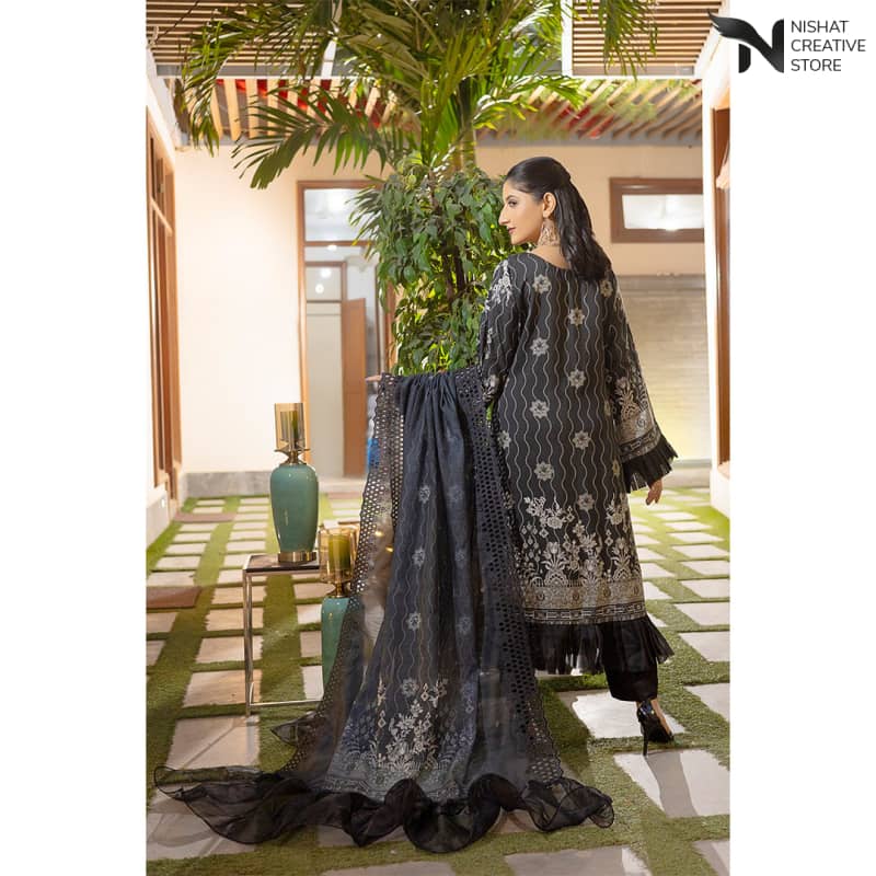 Sequins Embroidered Viscose M - I Vol CHK D#08 - Nishat Creative Store
