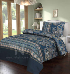 Single Bed Sheet Design 589 - Nishat Creative Store