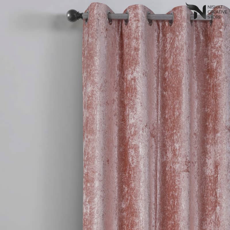 Texture Velvet Curtains Pack of 2 Design 037 - Nishat Creative Store