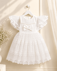 White Pearl Princess Frock